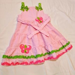 Emily Rose girls seersucker dress Sx 4T
